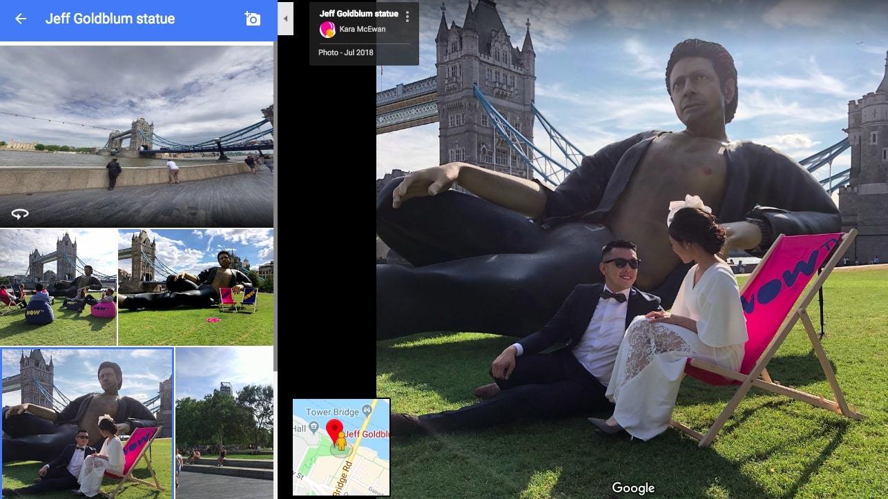 The Jeff Goldblum Statue Has Been Immortalised On Google Maps