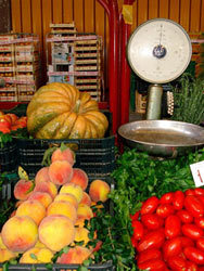 Fruit and vegetables at market