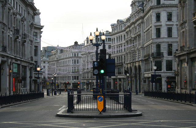Regent Street, minus several thousand shoppers. 