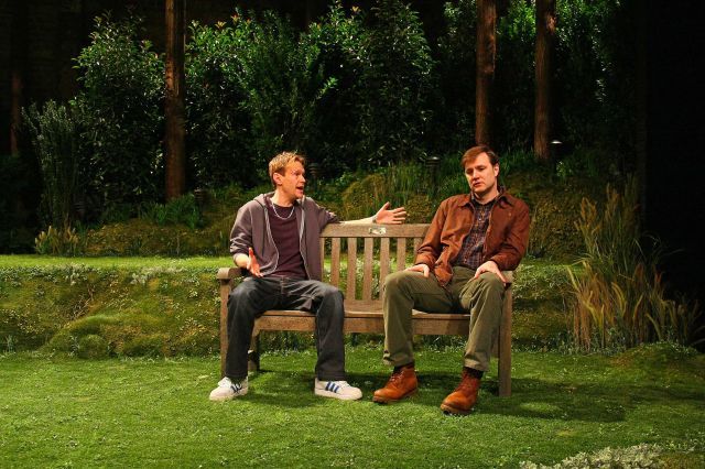 Steven Mackintosh and David Morrissey. Photo by John Haynes. 