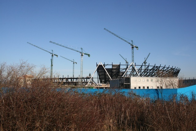 stadium's growing fast 