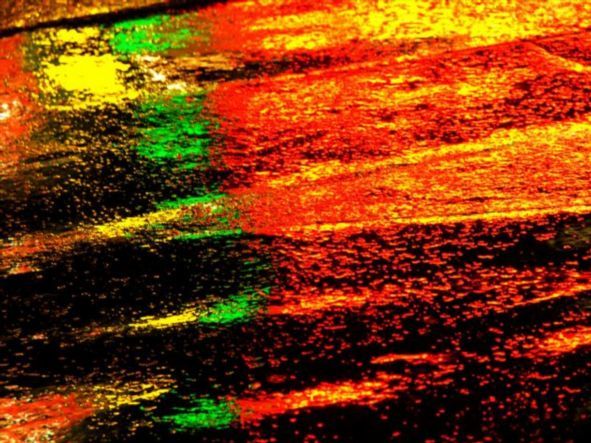 Taxi Driver Abstract: taken with a Fuji Finepix S5100.  
 