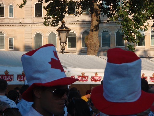 Nothing says 'patriotism' like a silly hat... 