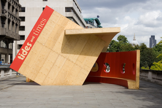 Alsop pod design at Somerset House, constructed by FACIT 