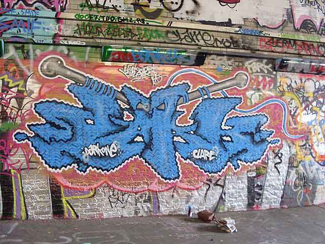 Fresco created during the event - Photo by zefrog via the Londonist Flickr pool 