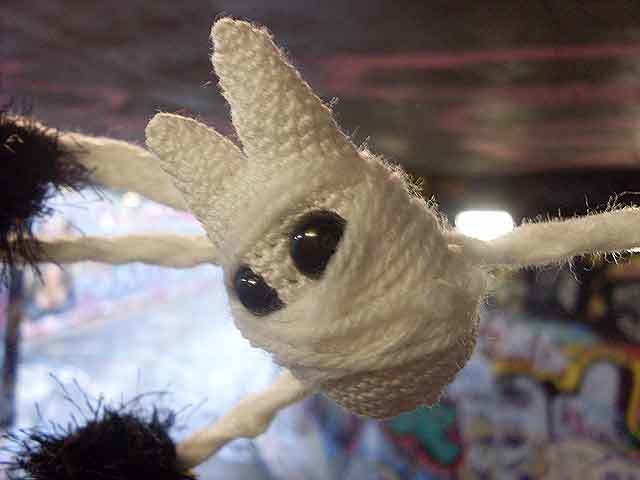 One of the beasties caught in the web - Photo by zefrog via the Londonist Flickr pool 