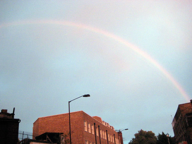 The rainbow at the end of the walk 