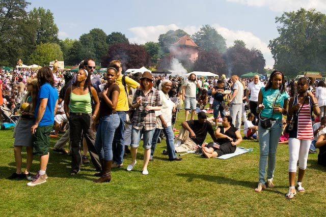 The smell of chicken on a summer's day brings the jerk-oholics out to play 