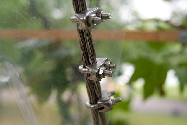 Nuts, bolts, sheet plastic... sure never had these materials as a treehouse-building kid 