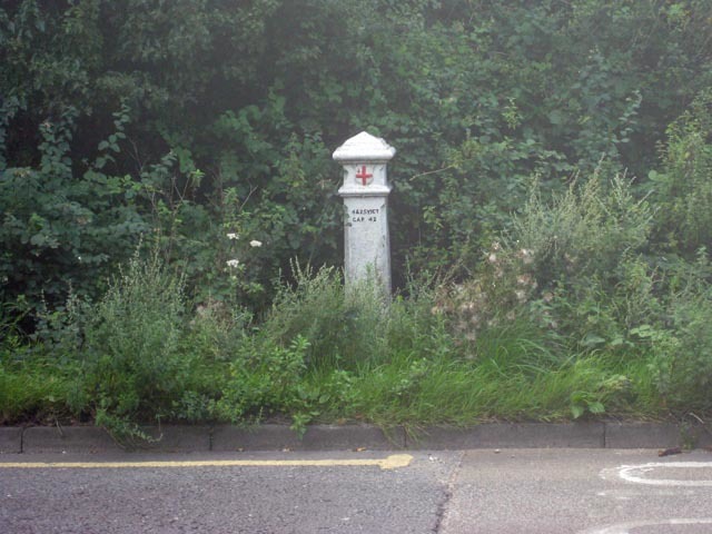 This bollard marks the boundary beyond which residents would pay duty on coal. 