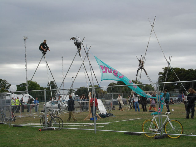 The camp entrance / image by Rachel H