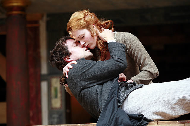 Paine (John Light) and Martha (Laura Rogers) share a more tender moment Photo by John Haynes
