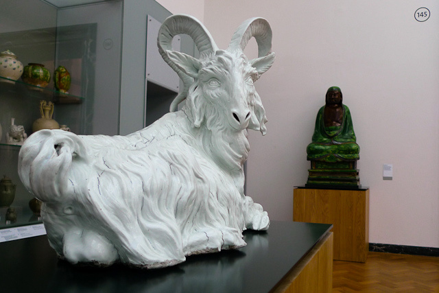 18th-century porcelain billy goat from Germany 