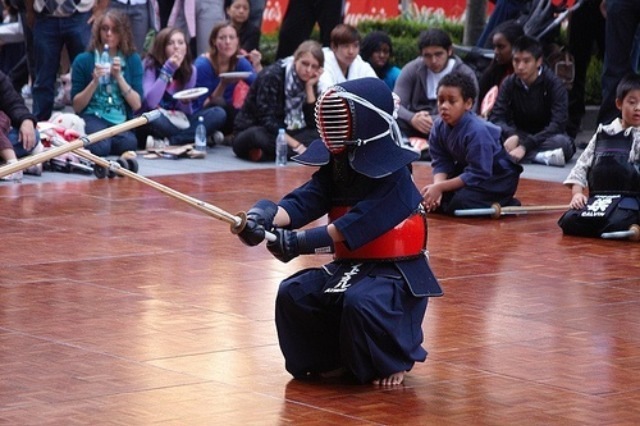 A kendo demonstration, image by Luke Robinson 