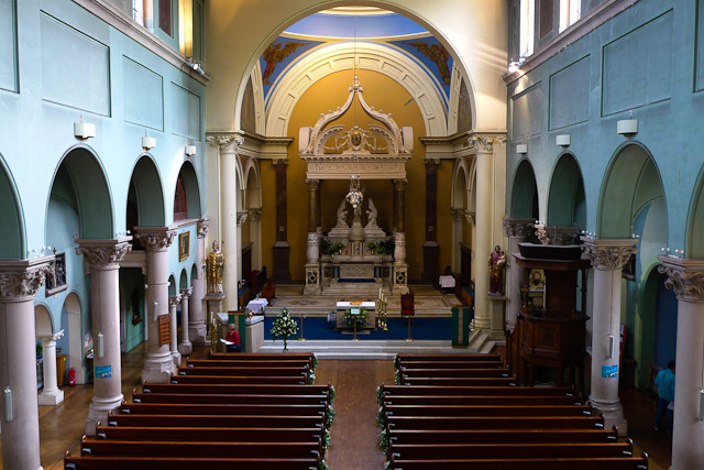View from organ balcony, St Joseph's Church, Highgate, by DeanN 