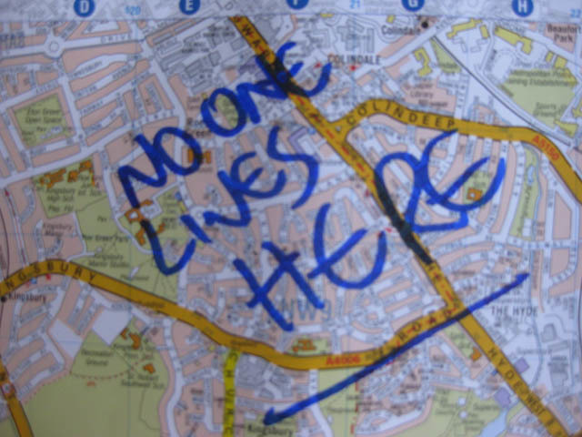 Apparently, no one lives up in Kingsbury. Any readers beg to differ? 