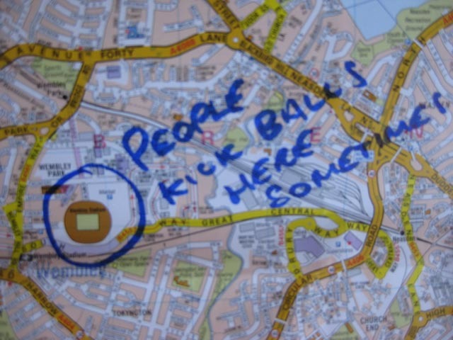 And so to Wembley and, shhh, keep this one secret. 