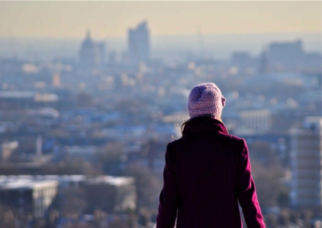 View over London from Hampstead Heath