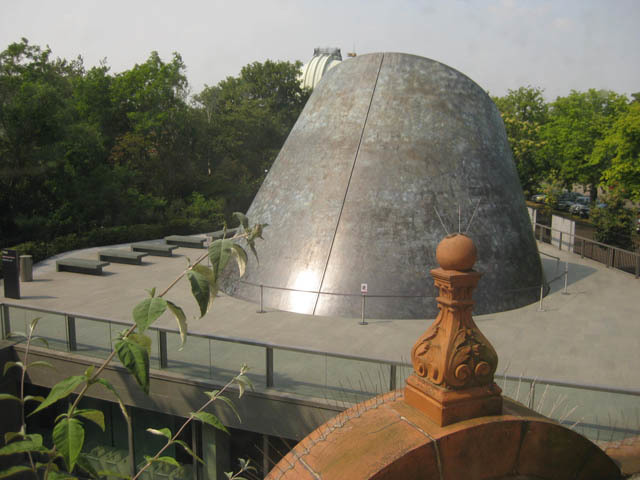 View of the planetarium structure from above. 