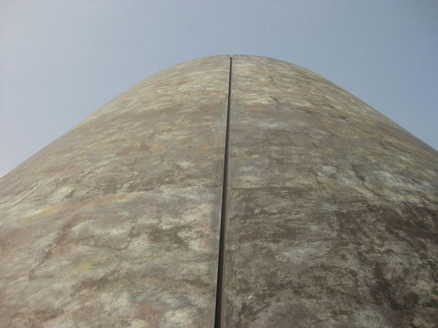 Close up of the new planetarium.  