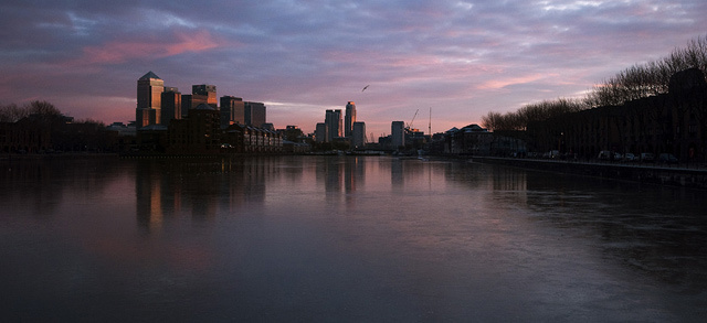 Frozen waters at Greenland Dock. Best viewed large By Joe Dunckley