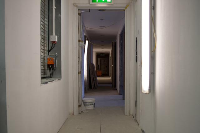 Corridor under construction