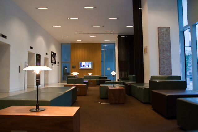 The ground floor lobby at Nido King's Cross