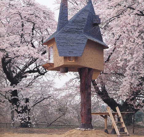 Beetle's House by Terunobu Fujimori: an elevated teahouse accessed by a ladder, it will be built in the Medieval &amp; Renaissance galleries.
