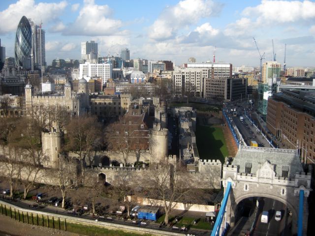 Out on the tower balconies, superb views of the City fringes can be had.