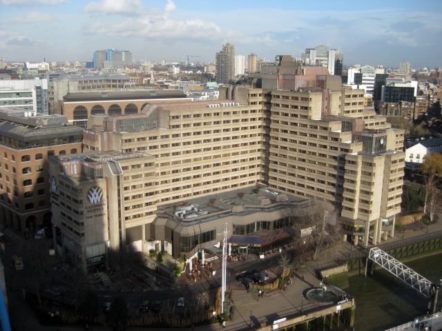 The little-loved Tower Hotel looks a little more pleasant from above.