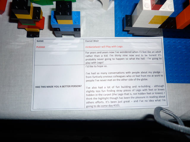 100 days of playing with Lego by Daniel Weir