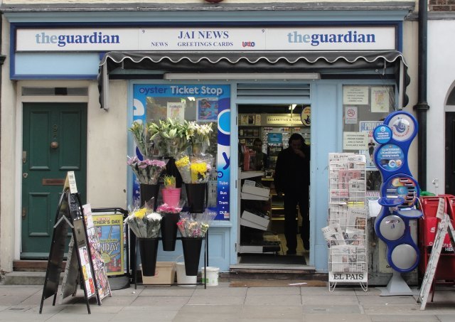 ... and newsagent are open...