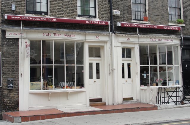 ... Outside the Rive Gauche traiteur, the owner is using a zinc bucket to sluice down the pavement, Parisian-style." p.73