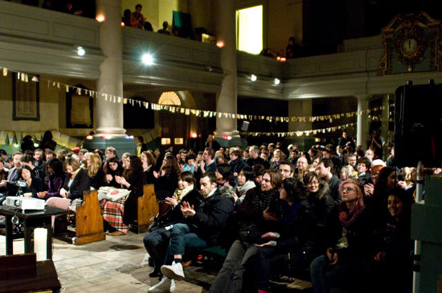 Word Festival fans. A handsome congregation! Alex Muller