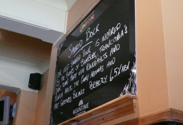 Smoked Bock is one of Meantimeâ€™s more â€˜chewyâ€™ German-style beers.