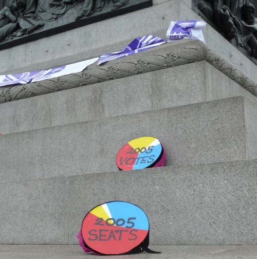 Votes versus seats. Photo by Dave.