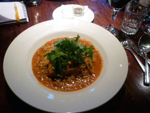 Lentil and stilton lasagne