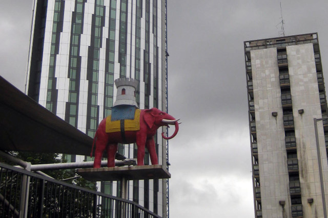 Another plastic pachyderm, at Elephant and Castle.