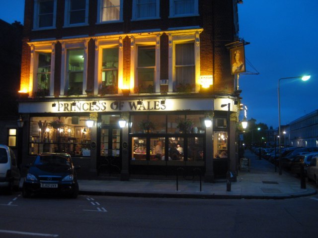 The Princess of Wales, perhaps the best pub in Primrose Hill.