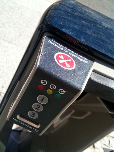 The 'broken cycle' button -- unfortunately, it's probably due to get quite a lot of use