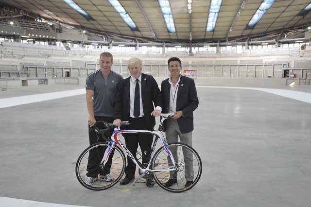 Sir Chris Hoy, Boris Johnson and Lord Coe