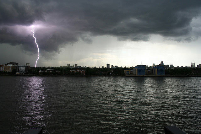 Lightning over London