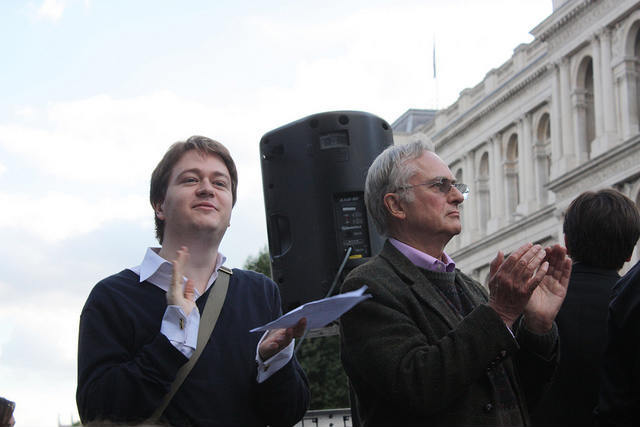 Johann Hari and Richard Dawkins. Photo / zefrog.