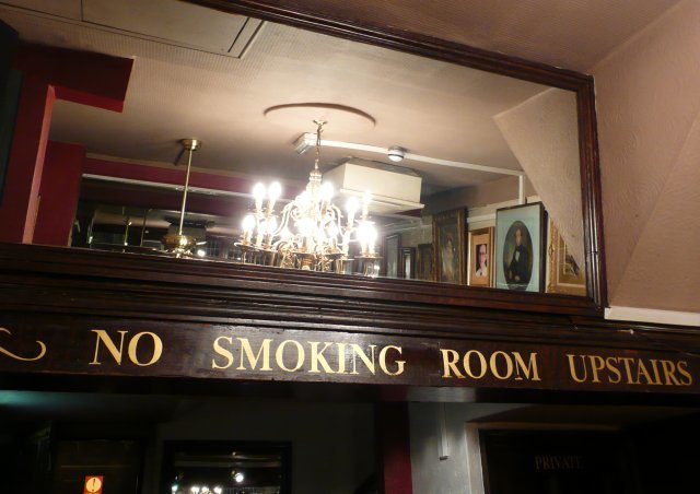 There might not be smoking upstairs, but there is a cosy little room. Picture by Dave