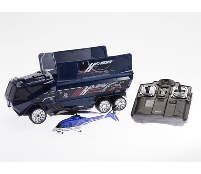 Awarded top remote controlled flying toy on The Gadget Show, Silverlit’s fully functional Heli-Mission swat truck features twin LED headlights, four flashing blue hazard warning lights, dual siren sound effects, and remotely operated roof doors that open and close upon command! Buy here.