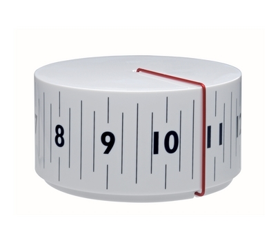 Inspired by the rotation of the Earth, the face and numbers of the Around Clock spin while the red ‘hand’ stays still, thus always presenting the time on the front of the clock. A contemporary timepiece, cleverly designed to make us think again about how we visualise time. Buy here.