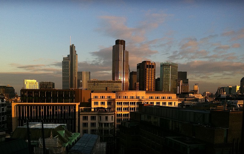 Sunny City skyline, by Stuart-Lee.