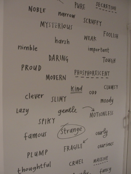 Pick your favourite word from the Ministry's word wall