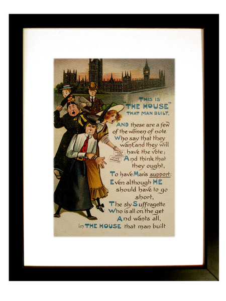 A suffragette postcard from 1909.