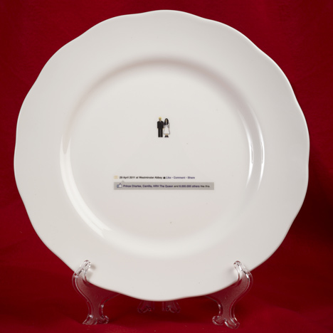 A Facebook-themed effort by Ute Geisler. The text at the bottom reads: "Prince Charles, Camilla, HRH The Queen and 6,000,000 others like this"